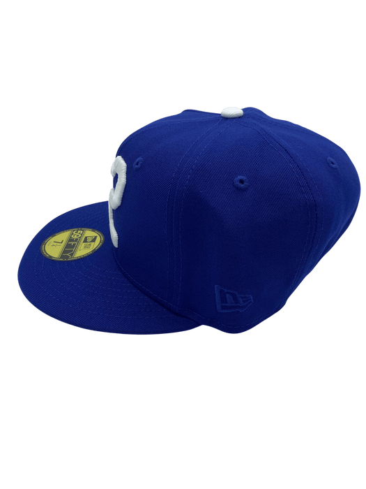 Adult Los Angeles Dodgers New Era Blue 42 Side Patch 59FIFTY Fitted Hat - Men's