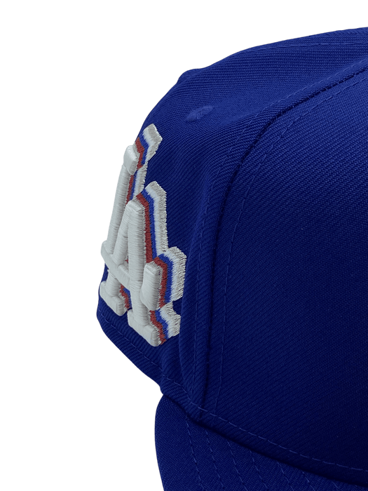 Adult Los Angeles Dodgers New Era Blue 42 Side Patch 59FIFTY Fitted Hat - Men's