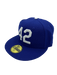 Adult Los Angeles Dodgers New Era Blue 42 Side Patch 59FIFTY Fitted Hat - Men's