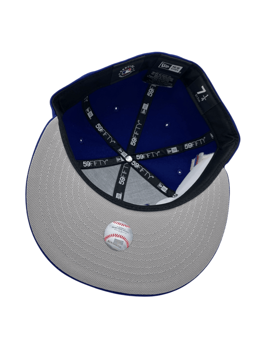 Adult Los Angeles Dodgers New Era Blue 42 Side Patch 59FIFTY Fitted Hat - Men's