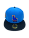 New Era Fitted Hat Adult Los Angeles Dodgers New Era Blue/Black Movie Pack Custom Side Patch 59FIFTY Fitted Hat - Men's