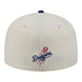 New Era Fitted Hat Adult Los Angeles Dodgers New Era Chrome 2 Tone Chain Stitch Logo 59FIFTY Fitted Hat - Men's