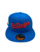 Adult Los Angeles Dodgers New Era Seashore Blue Viva Los Dodgers Side Patch 59FIFTY Fitted Hat - Men's