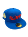 Adult Los Angeles Dodgers New Era Seashore Blue Viva Los Dodgers Side Patch 59FIFTY Fitted Hat - Men's