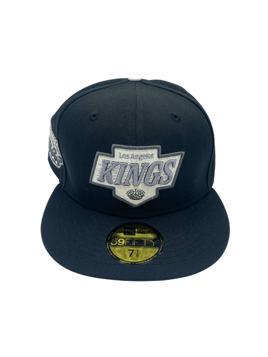 New Era Fitted Hat Adult Los Angeles Kings New Era Black Custom Side Patch 59FIFTY Fitted Hat - Men's