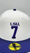 New Era Fitted Hat Adult Louisiana State White New Era LSU Legends #7 Custom 59FIFTY Fitted Hat - Men's