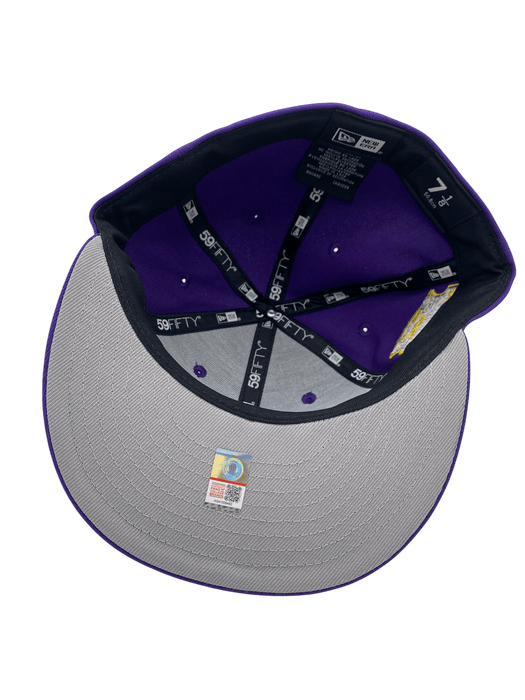 New Era Fitted Hat Adult LSU Tigers New Era Purple Geaux Tigers Custom Side Patch 59FIFTY Fitted Hat - Men's