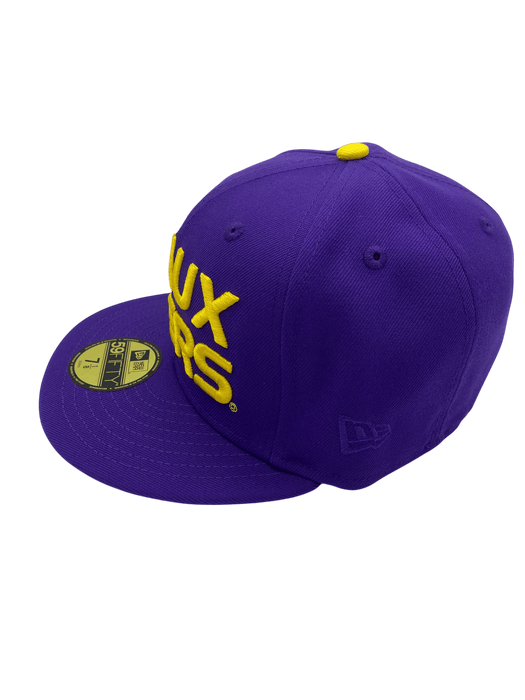 New Era Fitted Hat Adult LSU Tigers New Era Purple Geaux Tigers Custom Side Patch 59FIFTY Fitted Hat - Men's