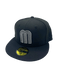 Adult Mexico New Era Black Tonal Custom 59FIFTY Fitted Hat -Men's