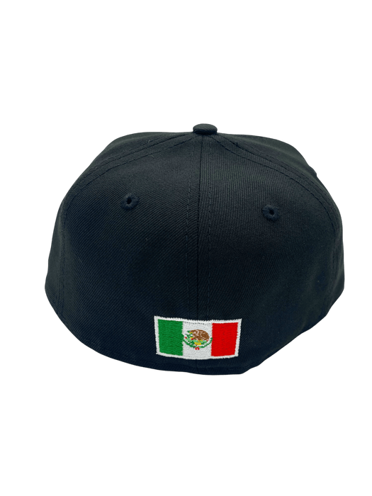 Adult Mexico New Era Black Tonal Custom 59FIFTY Fitted Hat -Men's