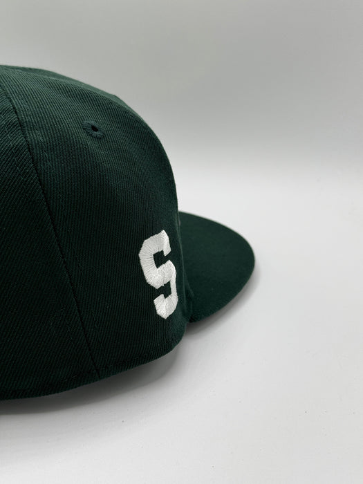 New Era Fitted Hat Adult Michigan State Spartans New Era Green NCAA 'Blue Bloods' Custom 59FIFTY Fitted Hat - Men's