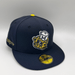 New Era Fitted Hat Adult Michigan Wolverines Navy New Era Mascot Head Custom 59FIFTY Fitted Hat - Men's