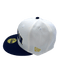 New Era Fitted Hat Adult Michigan Wolverines New Era Chrome/Navy Custom Side Patch 59FIFTY Fitted Hat - Men's