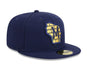 Adult Milwaukee Brewers New Era Navy 2025 MLB Alternate Clubhouse 59FIFTY Fitted Hat - Men's