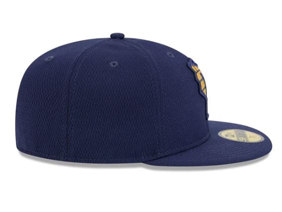 Adult Milwaukee Brewers New Era Navy 2025 MLB Alternate Clubhouse 59FIFTY Fitted Hat - Men's