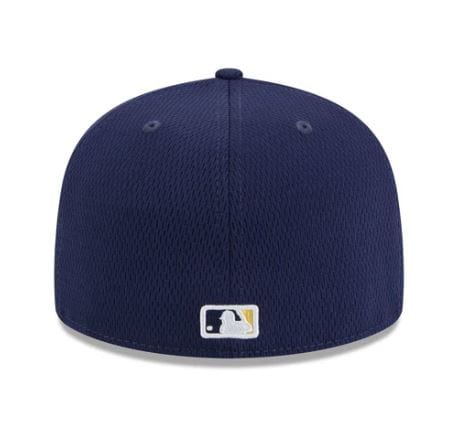 Adult Milwaukee Brewers New Era Navy 2025 MLB Alternate Clubhouse 59FIFTY Fitted Hat - Men's