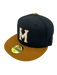 New Era Fitted Hat Adult Minneapolis Millers New Era Black/Brown Rust Side Patch 59FIFTY Fitted Hat - Men's
