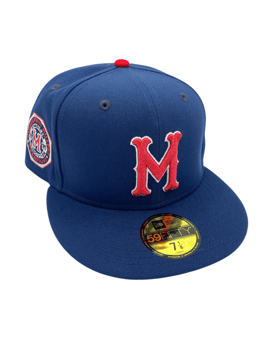 New Era Fitted Hat Adult Minneapolis Millers New Era Navy Side Patch 59FIFTY Fitted Hat - Men's