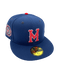 New Era Fitted Hat Adult Minneapolis Millers New Era Navy Side Patch 59FIFTY Fitted Hat - Men's