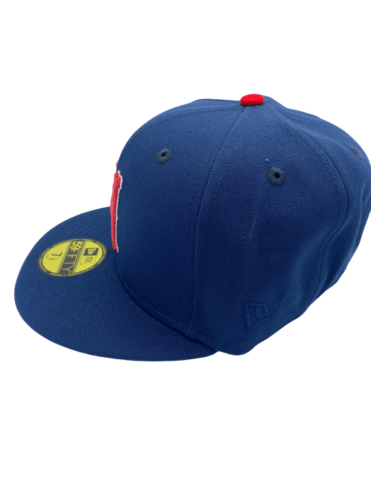 New Era Fitted Hat Adult Minneapolis Millers New Era Navy Side Patch 59FIFTY Fitted Hat - Men's
