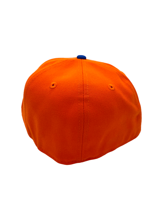 New Era Fitted Hat Adult Minneapolis Millers New Era Orange/Blue Custom Side Patch 59FIFTY Fitted Hat - Men's