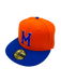 New Era Fitted Hat Adult Minneapolis Millers New Era Orange/Blue Custom Side Patch 59FIFTY Fitted Hat - Men's