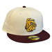 New Era Fitted Hat Adult Minnesota-Duluth Bulldogs New Era Chrome/Maroon Modern Gopher Custom 59FIFTY Fitted Hat - Men's