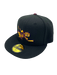 New Era Fitted Hat Adult Minnesota Golden Gophers New Era Black Dome Powerhouse Custom 2002 Side Patch 59FIFTY Fitted Hat - Men's