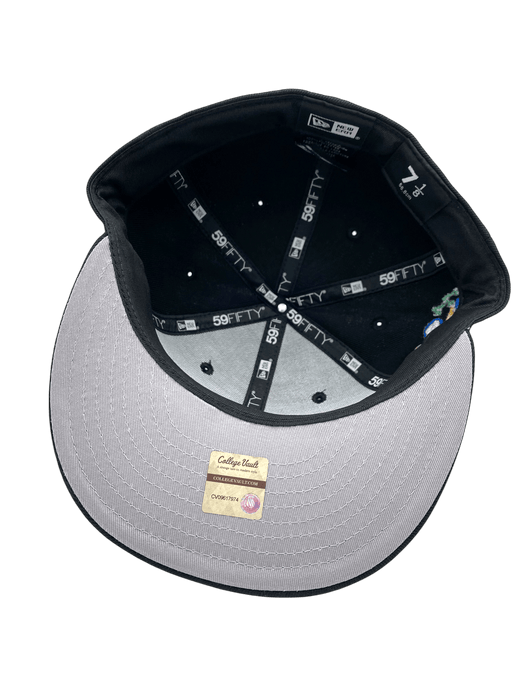 New Era Fitted Hat Adult Minnesota Golden Gophers New Era Black Dome Powerhouse Custom 2002 Side Patch 59FIFTY Fitted Hat - Men's