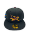New Era Fitted Hat Adult Minnesota Golden Gophers New Era Black Dome Powerhouse Custom 2002 Side Patch 59FIFTY Fitted Hat - Men's