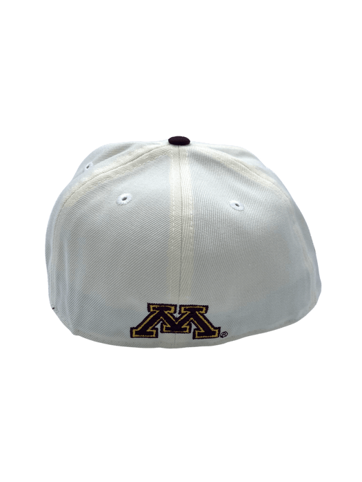 New Era Fitted Hat Adult Minnesota Golden Gophers New Era Chrome Custom 2002 Side Patch 59FIFTY Fitted Hat - Men's