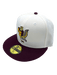 New Era Fitted Hat Adult Minnesota Golden Gophers New Era Chrome/Maroon Modern Gopher Custom 2002 Side Patch 59FIFTY Fitted Hat - Men's