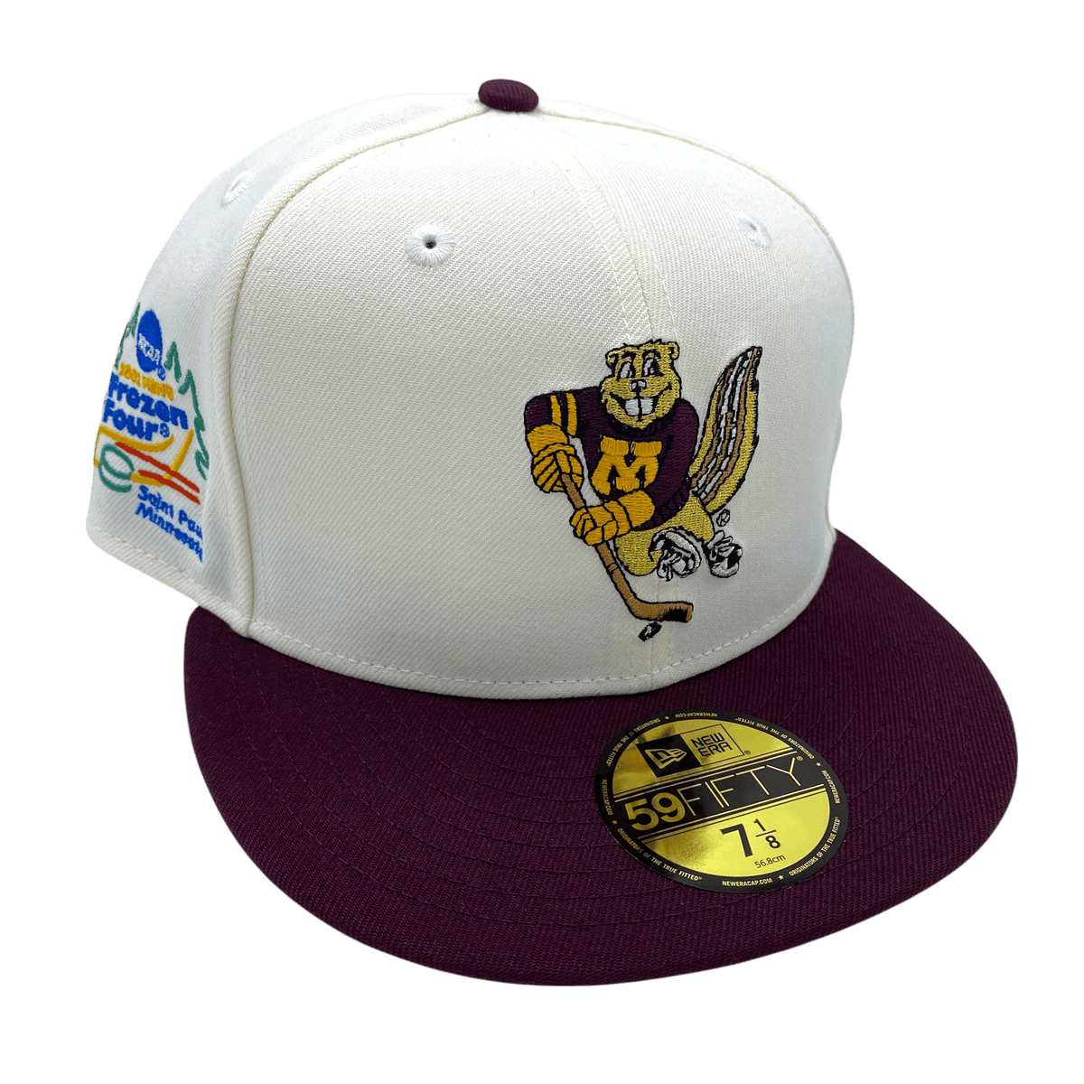 Adult Minnesota Golden Gophers New Era Chrome/Maroon Modern Gopher Cus ...