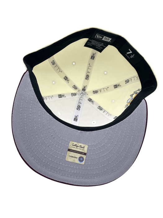 New Era Fitted Hat Adult Minnesota Golden Gophers New Era Chrome/Maroon Modern Gopher Custom 2002 Side Patch 59FIFTY Fitted Hat - Men's