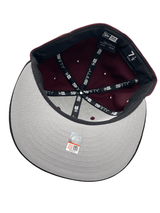 Adult Minnesota Golden Gophers New Era Maroon/Black Custom Heisman Goldy Side Patch 59FIFTY Fitted Hat - Men's