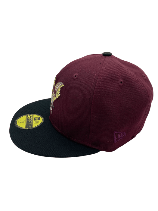 Adult Minnesota Golden Gophers New Era Maroon/Black Custom Heisman Goldy Side Patch 59FIFTY Fitted Hat - Men's