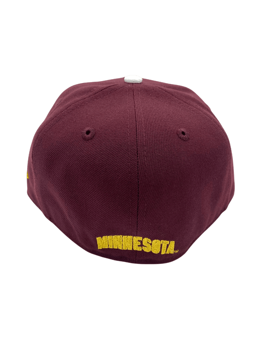 New Era Fitted Hat Adult Minnesota Golden Gophers New Era Maroon Ski-U-Mah Custom 59FIFTY Fitted Hat - Men's