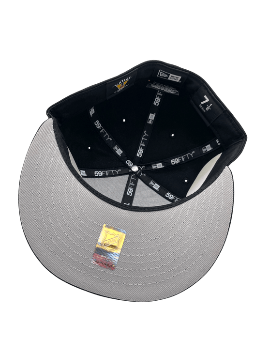 Adult Minnesota North Stars New Era Black Dome Custom Side Patch 59FIFTY Fitted Hat - Men's