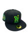 Adult Minnesota North Stars New Era Black Dome Custom Side Patch 59FIFTY Fitted Hat - Men's