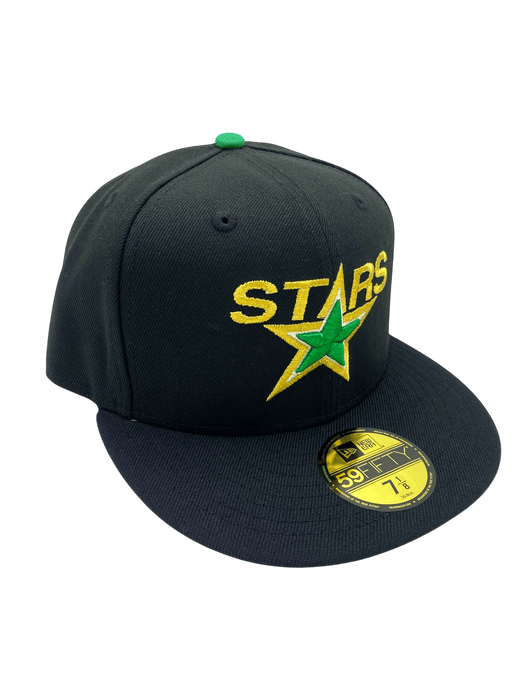 New Era Fitted Hat Adult Minnesota North Stars New Era Black Vintage Custom 59FIFTY Fitted Hat - Men's