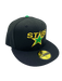 New Era Fitted Hat Adult Minnesota North Stars New Era Black Vintage Custom 59FIFTY Fitted Hat - Men's