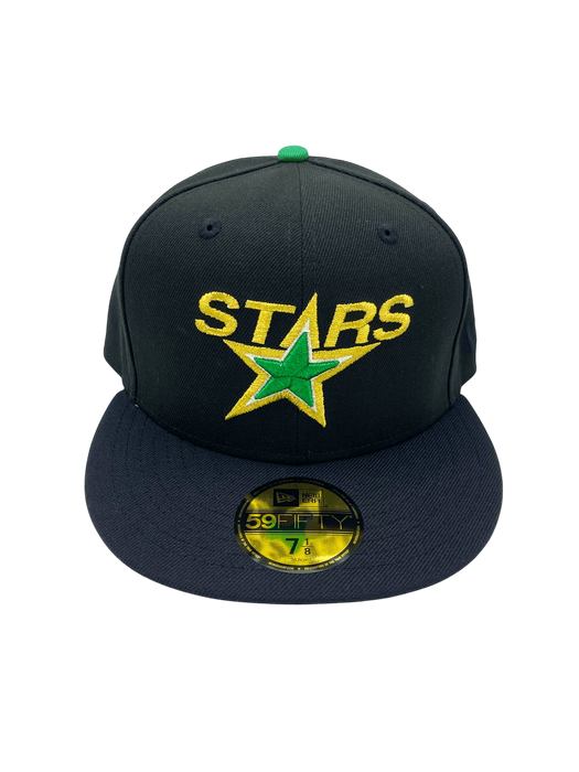 New Era Fitted Hat Adult Minnesota North Stars New Era Black Vintage Custom 59FIFTY Fitted Hat - Men's