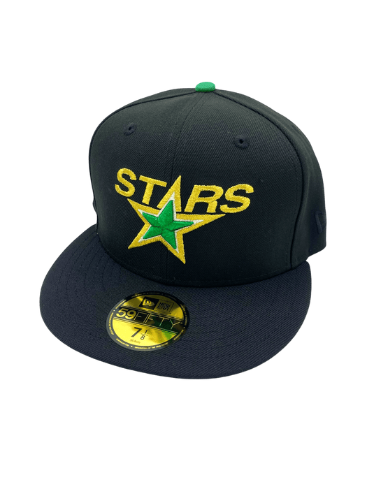 New Era Fitted Hat Adult Minnesota North Stars New Era Black Vintage Custom 59FIFTY Fitted Hat - Men's