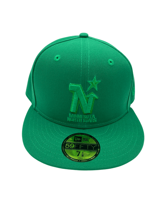 New Era Fitted Hat Adult Minnesota North Stars New Era Sneaky Green Custom 59FIFTY Fitted Hat - Men's