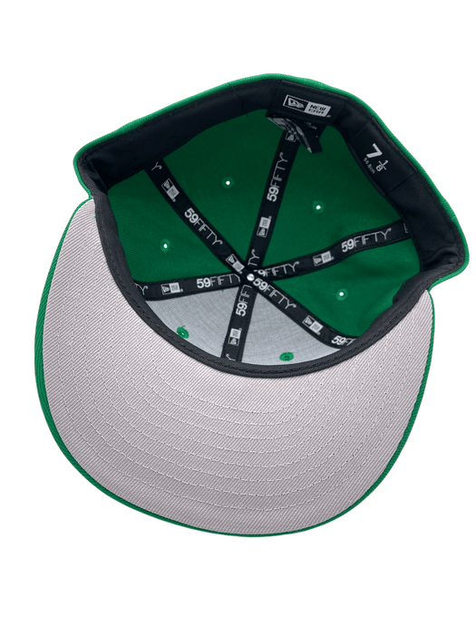 New Era Fitted Hat Adult Minnesota North Stars New Era Sneaky Green Custom 59FIFTY Fitted Hat - Men's