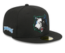 New Era Fitted Hat Adult Minnesota Timberwolves New Era Black Hardwood Classic 59FIFTY Fitted Hat - Men's