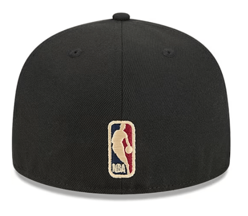 New Era Fitted Hat Adult Minnesota Timberwolves New Era Black Hardwood Classic 59FIFTY Fitted Hat - Men's