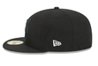 New Era Fitted Hat Adult Minnesota Timberwolves New Era Black Hardwood Classic 59FIFTY Fitted Hat - Men's
