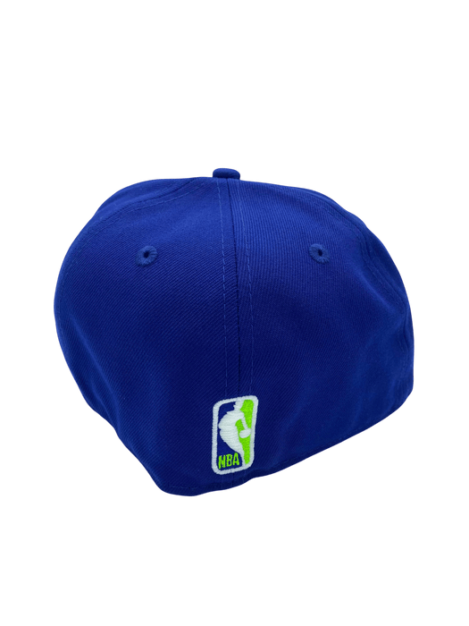 New Era Fitted Hat Adult Minnesota Timberwolves New Era Blue Custom Side Patch 59FIFTY Fitted Hat - Men's