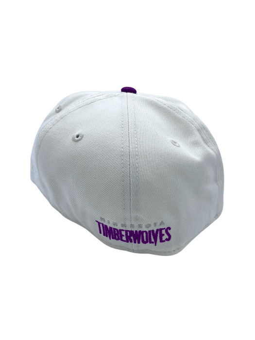 New Era Fitted Hat Adult Minnesota Timberwolves New Era Chrome Rain Custom Side Patch 59FIFTY Fitted Hat - Men's